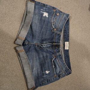 Vintage Y2K Aeropostale Low Rise Mini Jean Shorts